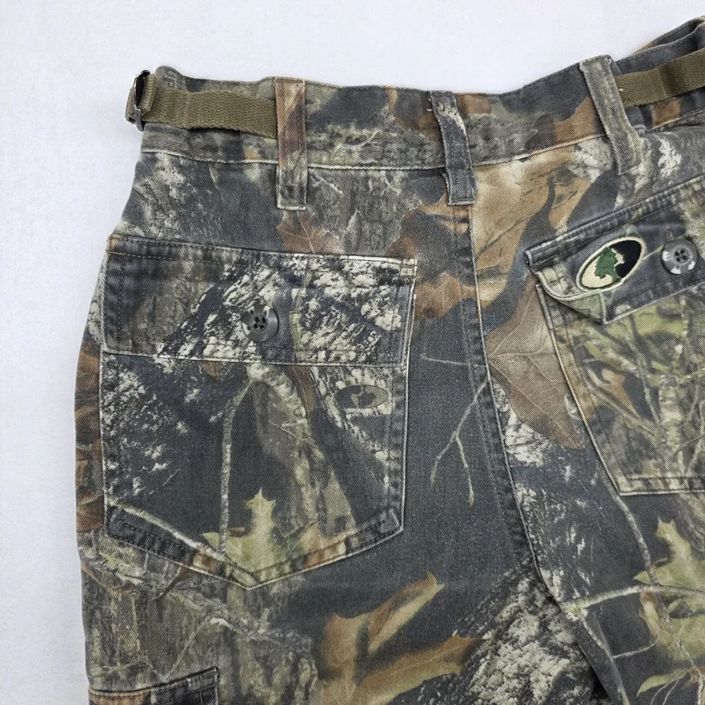 Mossy Oak Camo Cargo Pants Youth Small Explorer Hunting Camouflage 0054